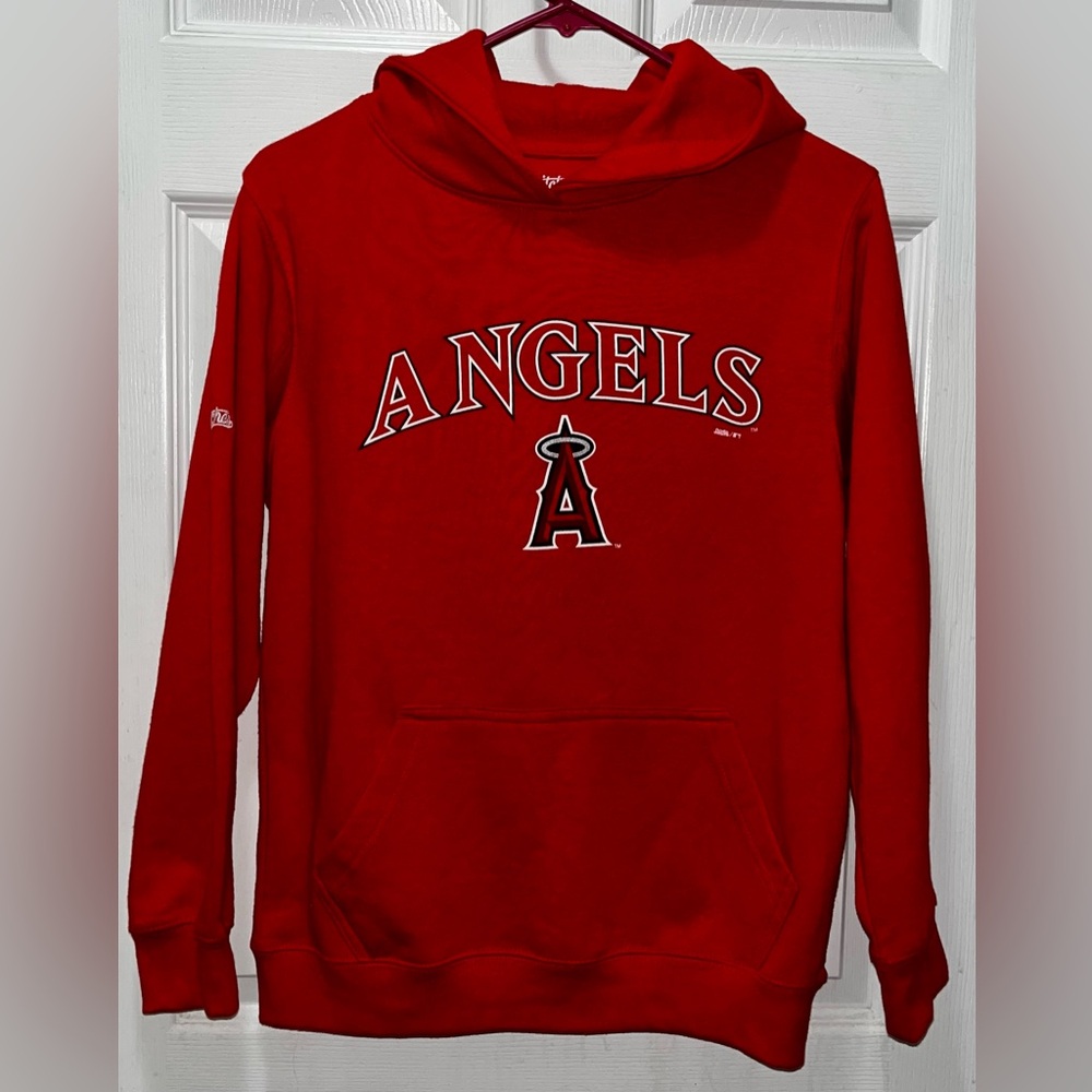 Stitches MLB L.A. Angels Red Pullover Hoodie Youth size Large